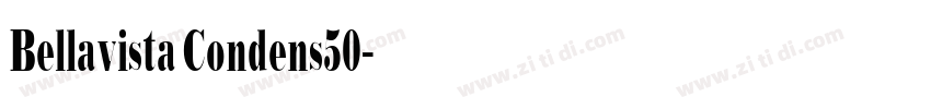Bellavista Condens50字体转换